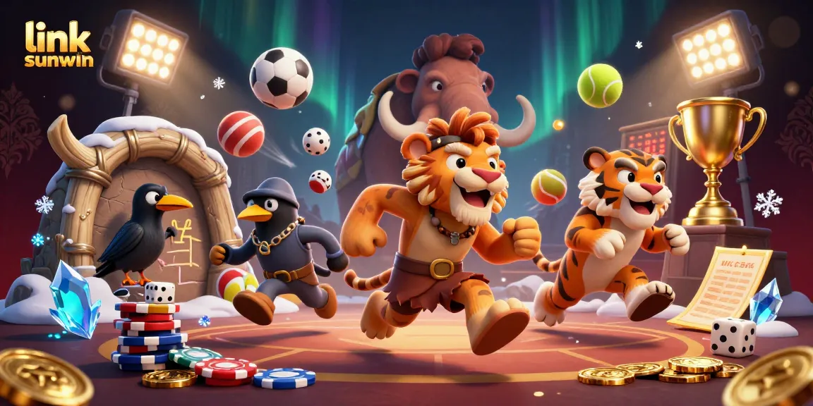 Experience thrilling gameplay at link sunwin with vibrant 3D casino characters and dynamic game elements.